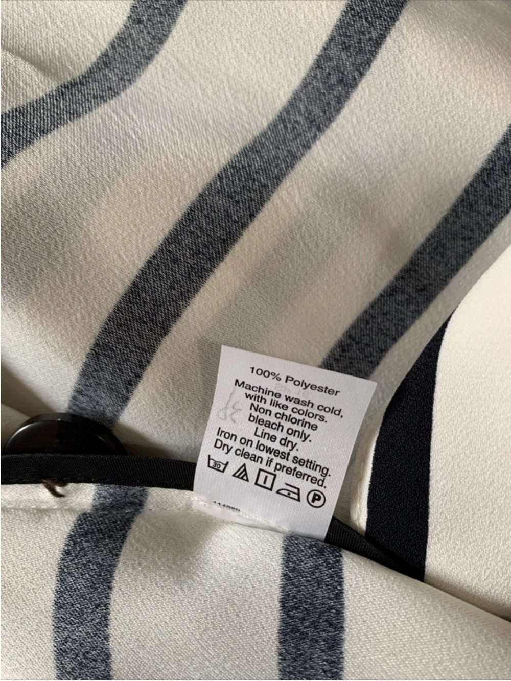 Madewell Parcel Trench Coat Off white black stripe small belt New NWT E9193 HTF - Picture 8 of 9